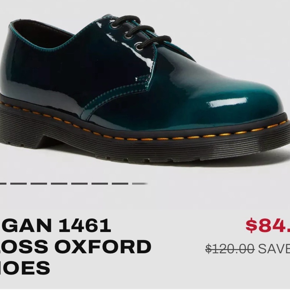 Dr. Marten’s Vegan 1461 Gloss Oxford Shoes - Picture 12 of 12